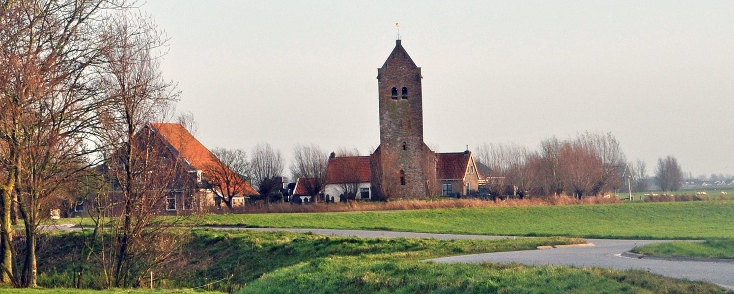 Hemdijk nabij de Westhem toren