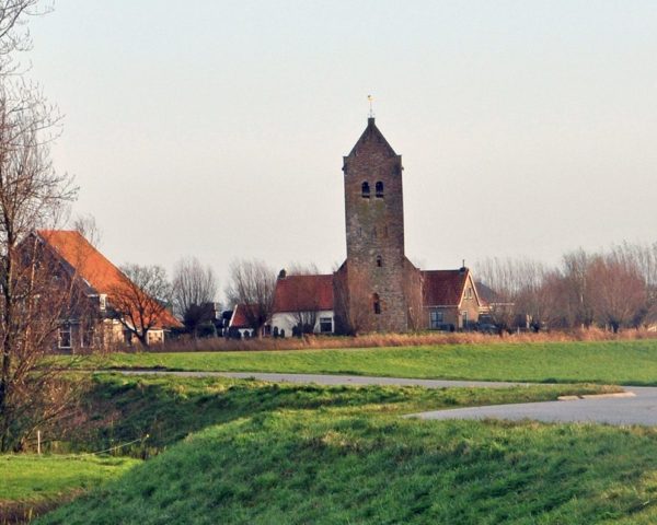 Hemdijk nabij de Westhem toren